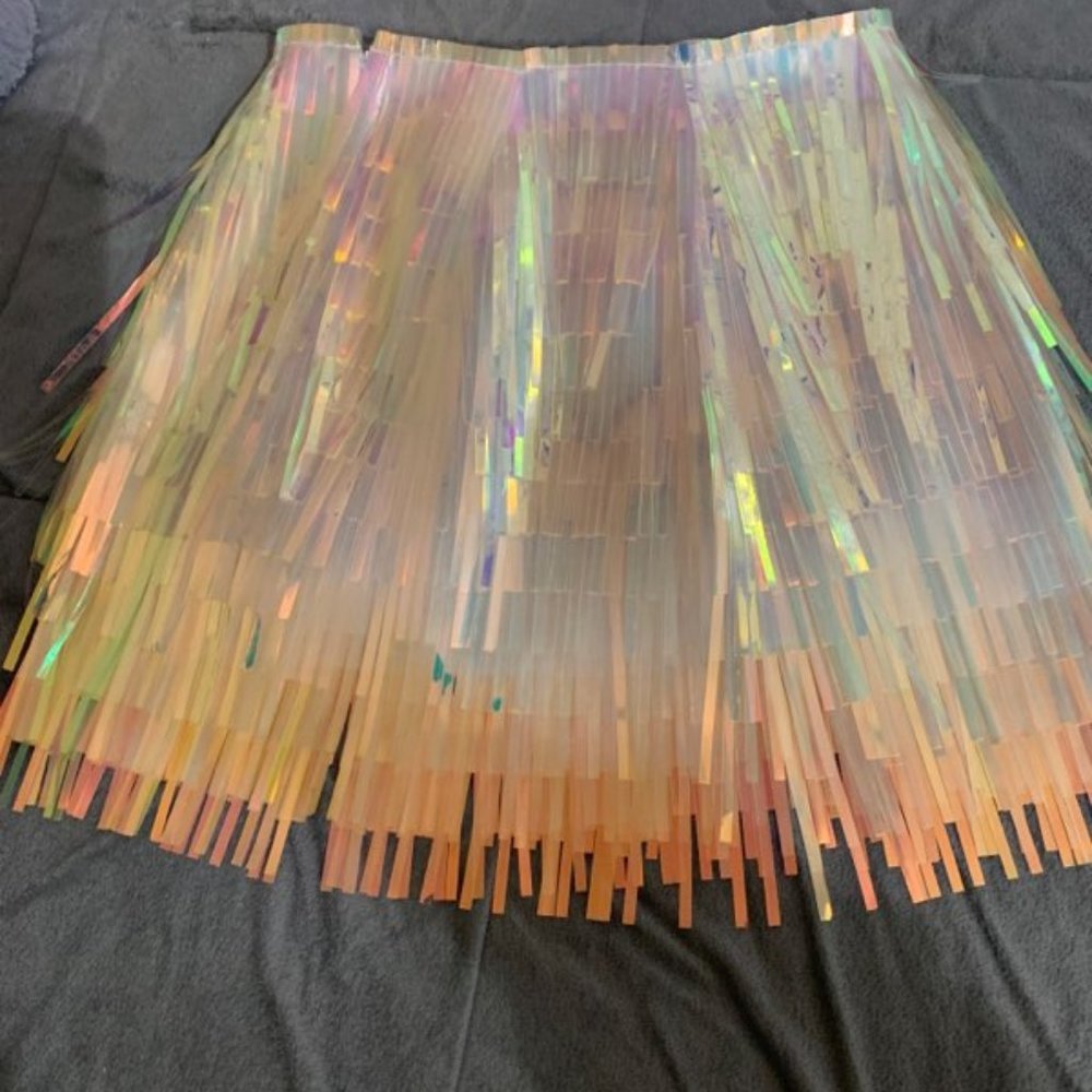 Dolce & Gabbana Holographic Tassel Mini Skirt - Picture 1 of 7